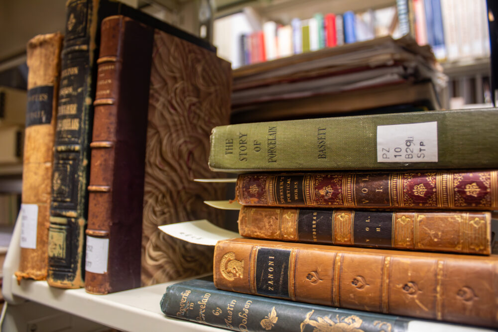 Group of books on a shelf