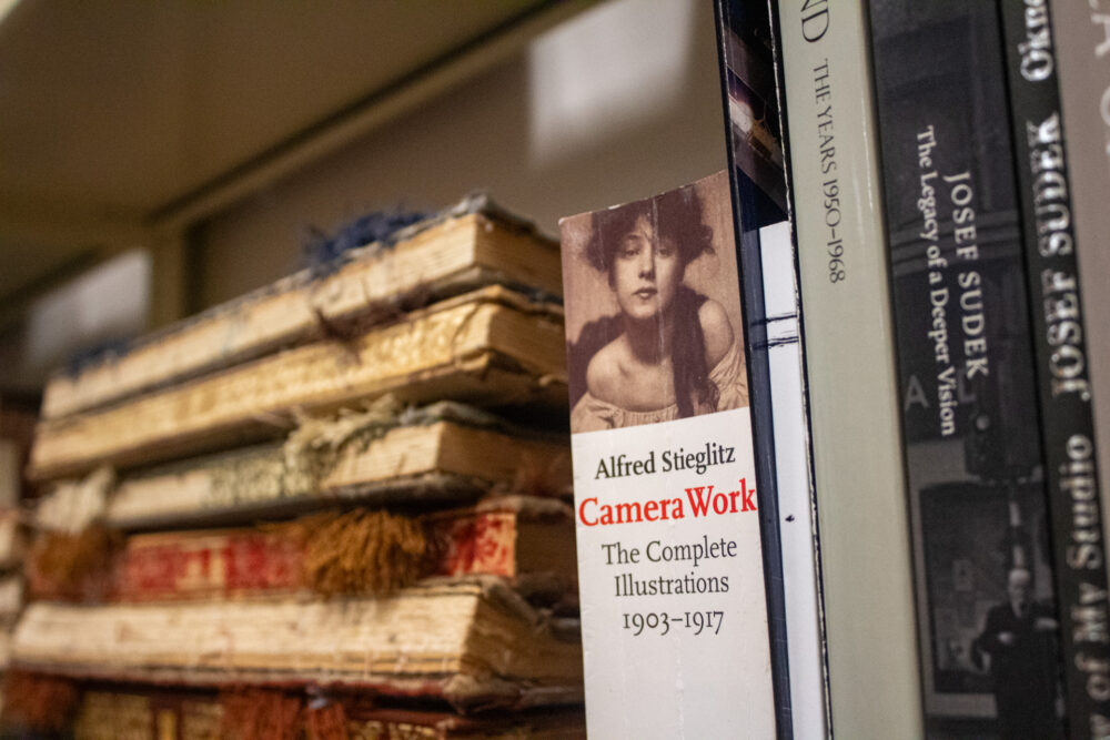 Shelf of books about Photography