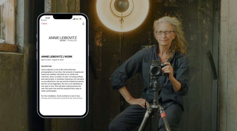 Bloomberg connects app with Annie Leibovitz gallery guide