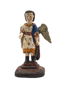 Saint Raphael Archangel sculpture by Genaro Rivera